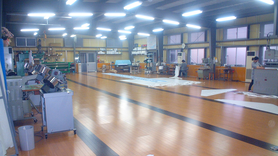 テント加工工場